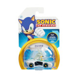 Cumpara ieftin Nintendo Sonic - Vehicul din metal cu figurina 1:64, Silver, S5