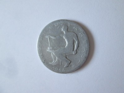 Rara! Ungaria 50 Filler 1948,moneda din imagini foto