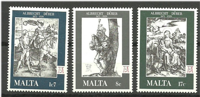 Malta, arta, gravuri, A. Durer, 1978, MNH