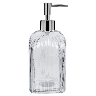 Dozator Sticlă Transparentă, Capacitate 0,5L, Gri foto