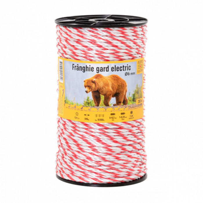 Fr&acirc;nghie gard electric - 200&nbsp;m - 590&nbsp;kg - 0,4&nbsp;&Omega;/m