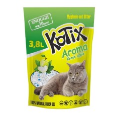 Asternut igienic pentru pisici, silicat, Kotix Mar Verde, 3.8L