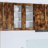 vidaXL Dulap suspendat Riga 2 pcs Stejar fumuriu 40 x 31 x 80 cm 884307