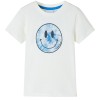 Tricou pentru copii, ecru, 128 12582, vidaXL