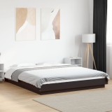 Cumpara ieftin Cadru de pat, negru, 160x200 cm, lemn prelucrat