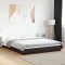 vidaXL Cadru de pat, negru, 150x200 cm, lemn prelucrat 3281183