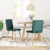 Gossi scaune de bucatarie, 2 buc., verde inchis, material textil