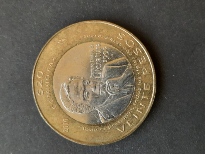 20 Pesos &quot;Octavio Paz&quot; 2010, Mexic - A 3888