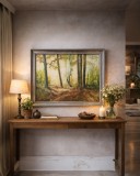 Conrad Felixm&uuml;ller - Landschaft, ulei pe p&acirc;nză, 1949, 50&times;70 cm