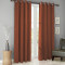 Set draperii din catifea cu inele crom, Madison, 250x225 cm, densitate 700 g/ml, Spice orange, 2 buc