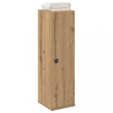 vidaXL Dulap de baie cu suport role, stejar artizanal, 20,5x22x72 cm