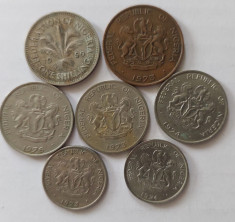 lot monede Nigeria 7 buc,1,5,10 kobo, 1 shilling foto