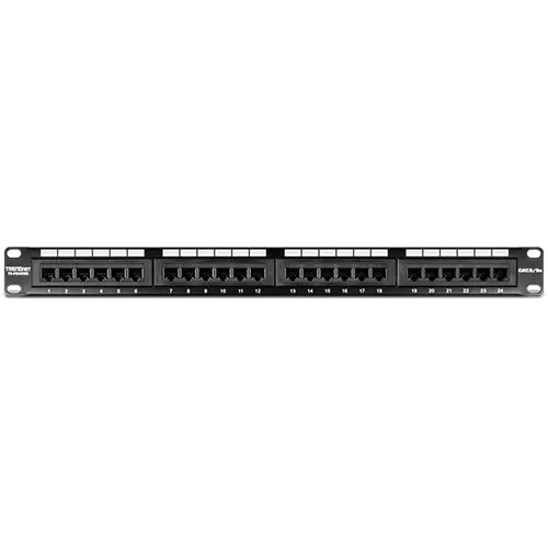 Patch Panel 24 porturi RJ45 UTP 19&#039;, Cat5/5e - TRENDnet TC-P24C5E