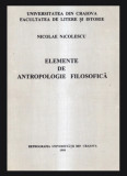 Elemente de antropologie filosofica Nicolae Nicolescu