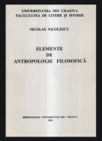 Elemente de antropologie filosofica Nicolae Nicolescu