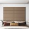 Panouri de perete 12 buc. cappuccino 90x30 cm piele eco 3,24 m&sup2;