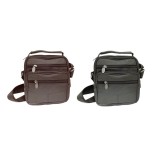 Borseta Barbati/Femei Neagra Piele Ecologica Umar/Mana 18x17cm, Compartimente Multiple, Cadou Elegant