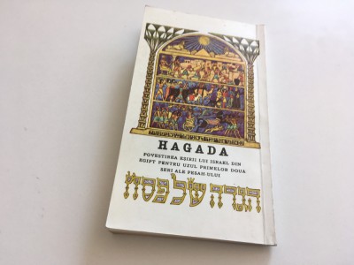 PASTELE EVREIESC- HAGADA DE PESAH. EDITIE BILINGVA ROMANA/EBRAICA CU 36 ILUSTRATII SI NOTE MUZICALE foto
