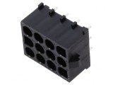 Soclu cablu-placă tată MLX 6,35mm PCB 12PIN THT, MOLEX