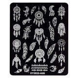 Cumpara ieftin Matrita Metalica Stampila Unghii LUXORISE, Dream Catcher Glow A09