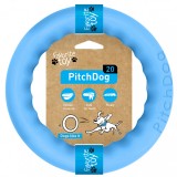 PitchDog, Jucarie Inel pentru caini, albastru, 20cm, Pitch Dog
