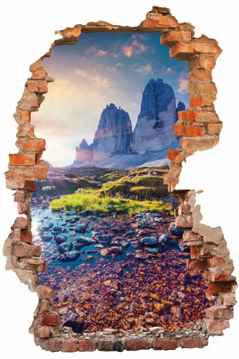 Sticker cu efect 3D - Tre Cime di Lavaredo foto