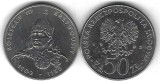 POLONIA 50 ZLOTI 1982 BORESLAW III WRYMOUTH [2] XF , KM 133