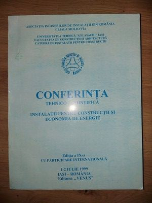 Conferinta tehnico-stiintifica: Instalatii pentru constructii si economia de energie (ed. IX) foto