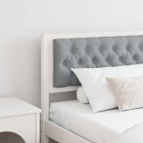 vidaXL Tăblie cap Altele Alb și gri deschis 200 cm Lemn masiv de pin 878993