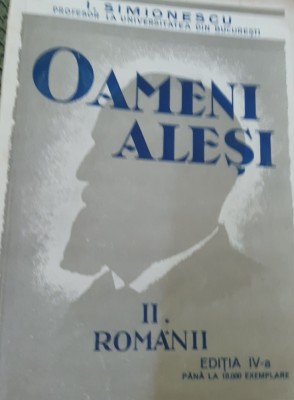OAMENI ALESI ROMANII I. SIMIONESCU VOL.2 foto