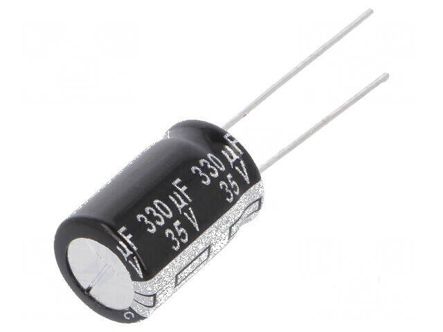 Condensator electrolitic THT 330uF 35VDC &Oslash;10x16mm 5mm