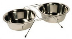 Set doua castroane inox cu suport antiderapant- 1055 (Volum: 0.35 litri) foto