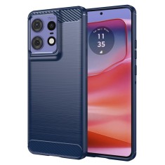 Husa Motorola Edge 50 Pro Techsuit Carbon Silicone, albastru foto