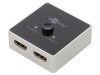 Switch HDMI 2.0 HDCP 2.2 Negru cu 2 Intrări HDMI