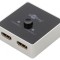 Switch HDMI 2.0 HDCP 2.2 Negru cu 2 Intrări HDMI