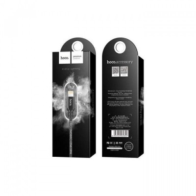 Cablu Date si Incarcare USB-A - Lightning HOCO X14 Times, 18W, 1m, Negru foto