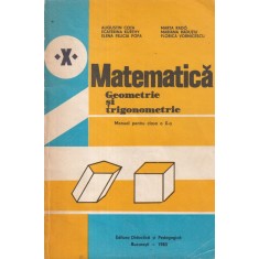 Matematica. Geometrie si trigonometrie: Manual pentru clasa a X-a (1983) -