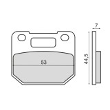Placute Frana Fata Suzuki RG80 Gamma - MX_NEW 225103080RM