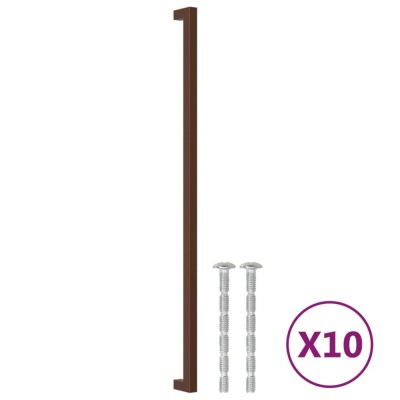 Manere de dulap, 10 buc., bronz, 480 mm, otel inoxidabil foto
