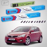 Cumpara ieftin Ștergătoare Kia Ceed I ED Facelift 2009-2012 | Set Față și Spate Flat Premium &ndash; TeamCar&reg;