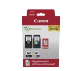 Canon pachet cartuse cearneala PG-560/CL561 PHOTO VALUE PACK, capacitate negru: