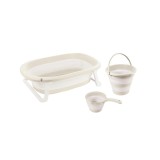 Set 3 in 1 cu cadita pliabila - Bej