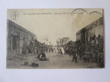 Carte postala Djibouti:strada dintr-un sat indigen,circulată 1910, Circulata, Printata