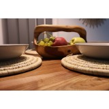 Suport farfurii din fibră naturală de palmier | 20 cm