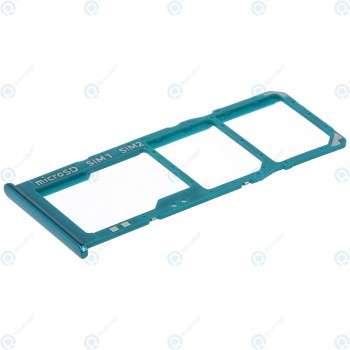 Samsung Galaxy A30s (SM-A307F) Tavă Sim + Tavă MicroSD Prismă zdrobită verde GH98-44769B foto