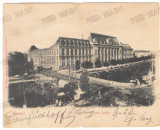 1479 - BUCURESTI, Justice Palace, Litho - old double postcard - used - 1901, Circulata, Printata