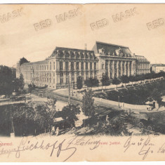 1479 - BUCURESTI, Justice Palace, Litho - old double postcard - used - 1901