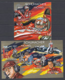 Africa Centrala 2014 - MASINI RALIURI F1 - MICHAEL SCHUMACHER - BL+KB - MNH, Nestampilat