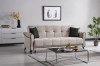 Set 3+1+1 Viktorya Lada Depozitare Tapitat Catifea Bej Gri Inchis (cod 13205)