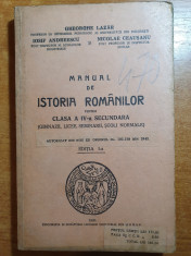 manual de istoria romanilor clasa a 4-a secundara -1936-regele mihai,carol foto